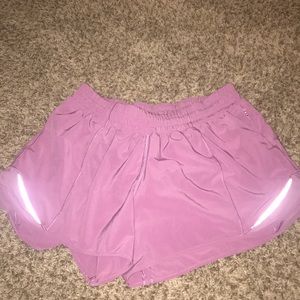 Mauve Lululemon shorts